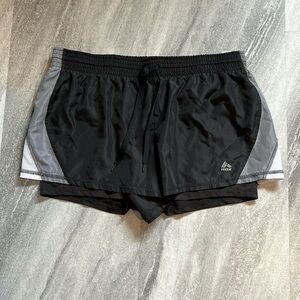 Black, grey, white RBX athletic shorts built in spandex Large X Dri sports gym